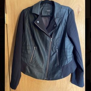 Black Cropped Leather Jacket | Torrid